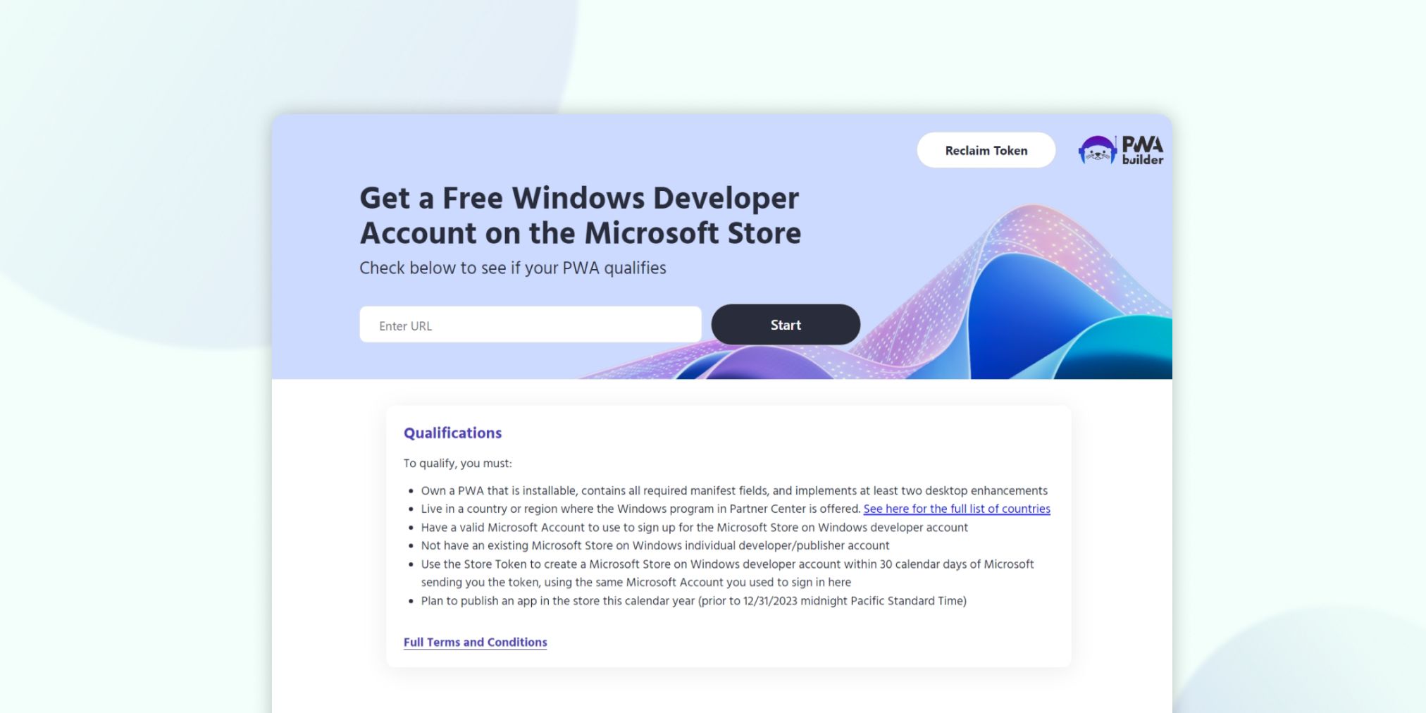 get a free windows developer account